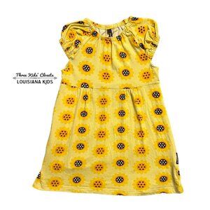Maxomorra Sz 110/116 (5-6Y) Yellow Sunflower Dress